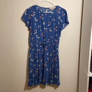 LOFT Flutter Sleeve Floral Dress